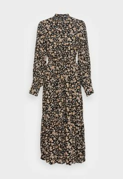 YASEMALLA LONG SHIRT DRESS - Robe Longue - Black Emalla -YAS Soldes Boutique 0154f4ff316d4c72a3749b6de38fbcc3