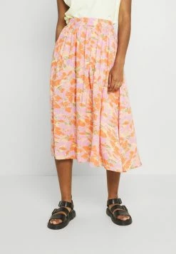 YASJUNA MIDI SKIRT - Jupe Trapèze - Golden Straw