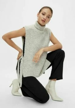 YASMARINA - Veste Sans Manches - Light Grey Melange 10 YASMARINA - Veste Sans Manches - Light Grey Melange -YAS Soldes Boutique 01d5feef967141f785cf4a2d8abd2196