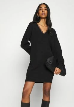 YASBRIDIE DRESS - Robe Pull - Black -YAS Soldes Boutique 033fed0fce814cc29711cbd39903c12f
