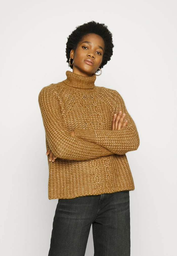 YASSUDANA ROLLNECK - Pullover - Bombay Brown Melange 1 YASSUDANA ROLLNECK - Pullover - Bombay Brown Melange