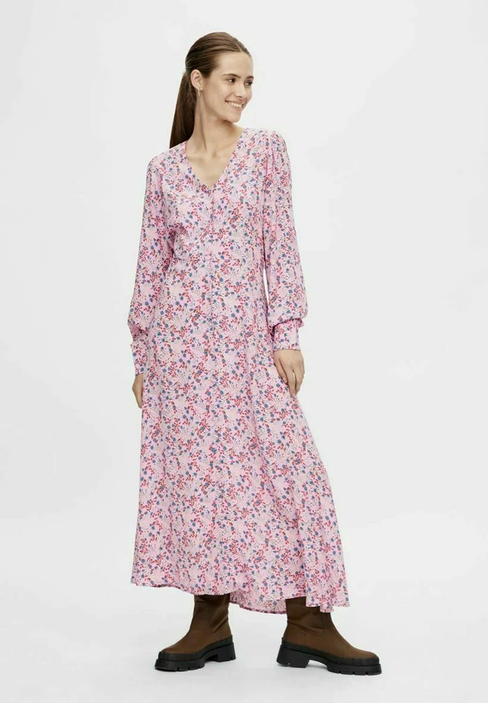 YAS Robe Longue - Lilac Chiffon 1 YAS Robe Longue - Lilac Chiffon