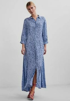 YAS Robe Longue - Kentucky Blue
