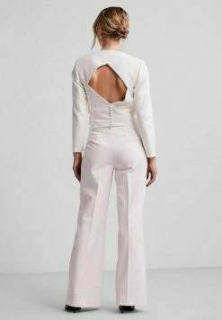 YAS HIGH WAIST BRIDGET - Pantalon Classique - Star White 8 YAS HIGH WAIST BRIDGET - Pantalon Classique - Star White -YAS Soldes Boutique 065e48b617a74fe09dd7738fa5f2c7ec