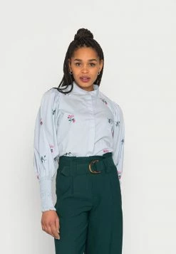 YASJUVELA EMBROIDERY - Blouse - Kentucky Blue