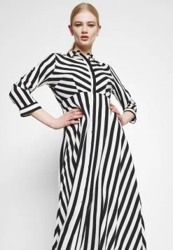 YASSAVANNA LONG SHIRT DRESS - Robe Chemise - Black/ White Stripes 11 YASSAVANNA LONG SHIRT DRESS - Robe Chemise - Black/ White Stripes -YAS Soldes Boutique 07530f613474435983eb40681021184b
