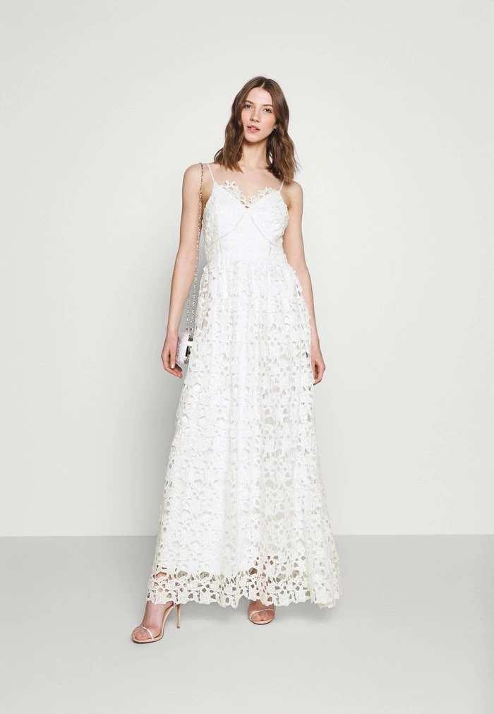 YASLUIE - Robe De Cocktail - Star White 2 YASLUIE - Robe De Cocktail - Star White – Image 2