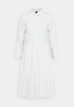 YASSAVANNA 3/4 DRESS - Robe Chemise - Baby Blue/white Stripes