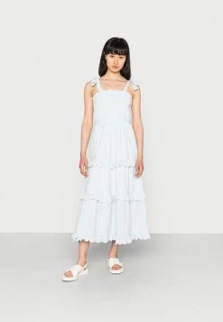 YASRUBY DRESS - Robe Longue - Skyway Star White