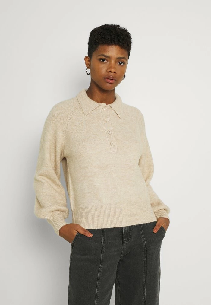 YASFINO POLO - Pullover - Sand Dollar 1 YASFINO POLO - Pullover - Sand Dollar