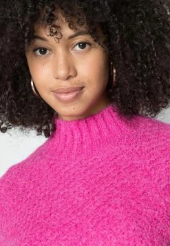 YASROSA HIGH NECK - Pullover - Rasberry Rose -YAS Soldes Boutique 1932db24fe1d49bd96e56b0195b28932