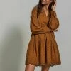 YAS Robe De Jour - Bronze Brown
