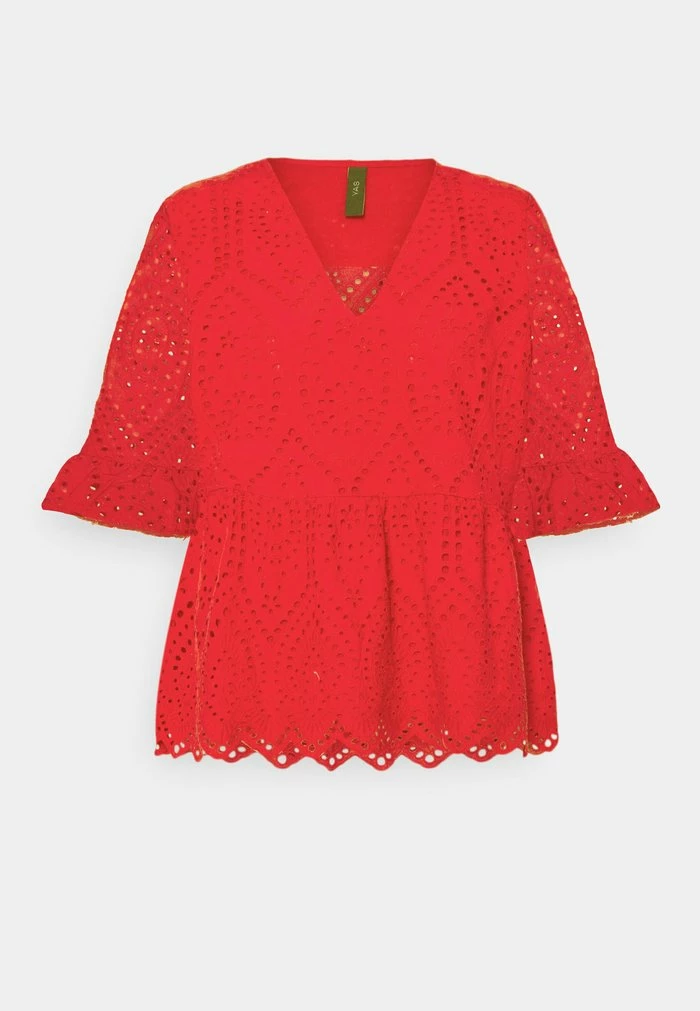YASJOSEFINE - Blouse - High Risk Red 1 YASJOSEFINE - Blouse - High Risk Red