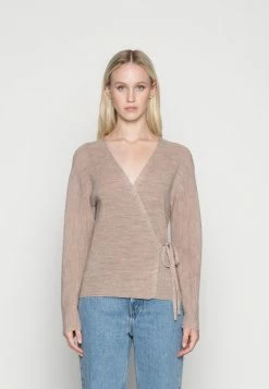 YASBETH WRAP - Gilet - Crystal Gray Etheramelange