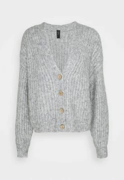 YASSUDANA CARDIGAN - Gilet - Light Grey Melange 10 YASSUDANA CARDIGAN - Gilet - Light Grey Melange -YAS Soldes Boutique 22b068f874ab4846a7532337161db73b