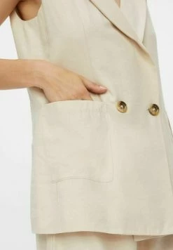 YASPERFA - Veste Sans Manches - Tapioca 8 YASPERFA - Veste Sans Manches - Tapioca -YAS Soldes Boutique 24ebd75b10ae41e794ef090f6fd0ac6a