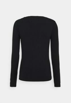 YASBLAX BUTTON - T-shirt à Manches Longues - Black -YAS Soldes Boutique 25476620267440dbb99576bba4548397