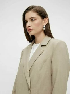 YAS Blazer - Beige -YAS Soldes Boutique 267ec1e2d0e14b408aa8c8e40497cb39