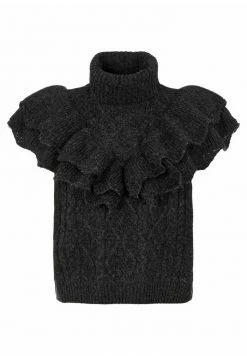 YASCHOKO WAISTCOAT - Pullover - Dark Grey Melange -YAS Soldes Boutique 28ba6ede192c4cff8f6398c487a01a23