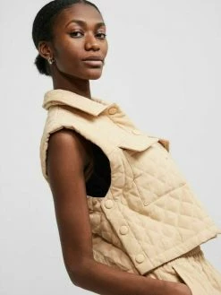 YAS Veste Sans Manches - Candied Ginger -YAS Soldes Boutique 29386e9d5c424f1187d021ecb6b7b021