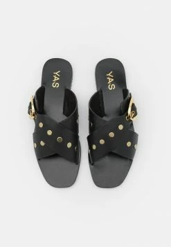 YASBUCKLA FLAT - Mules - Black 11 YASBUCKLA FLAT - Mules - Black -YAS Soldes Boutique 29a8eb5e51f743bb8eeffe5469bc66a6