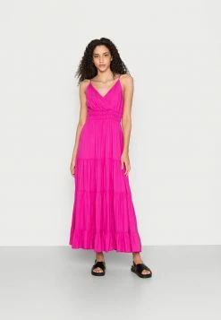YAS SIRALA LONG DRESS - Robe Longue - Rose Violet