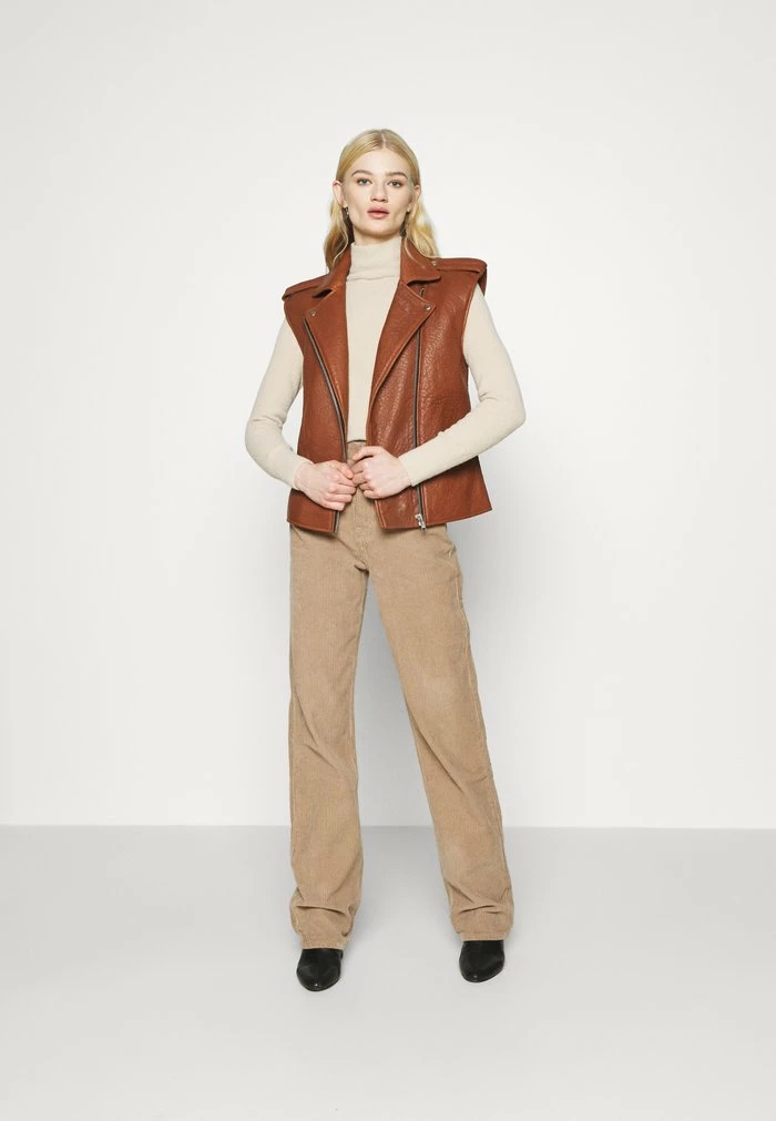 YASFREELY VEST - Veste Sans Manches - Tortoise Shell 2 YASFREELY VEST - Veste Sans Manches - Tortoise Shell – Image 2