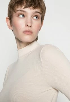 YAS ELLE HIGH NECK - T-shirt à Manches Longues - Tapiocca -YAS Soldes Boutique 2e8139aa579e458a80f97bb219181452