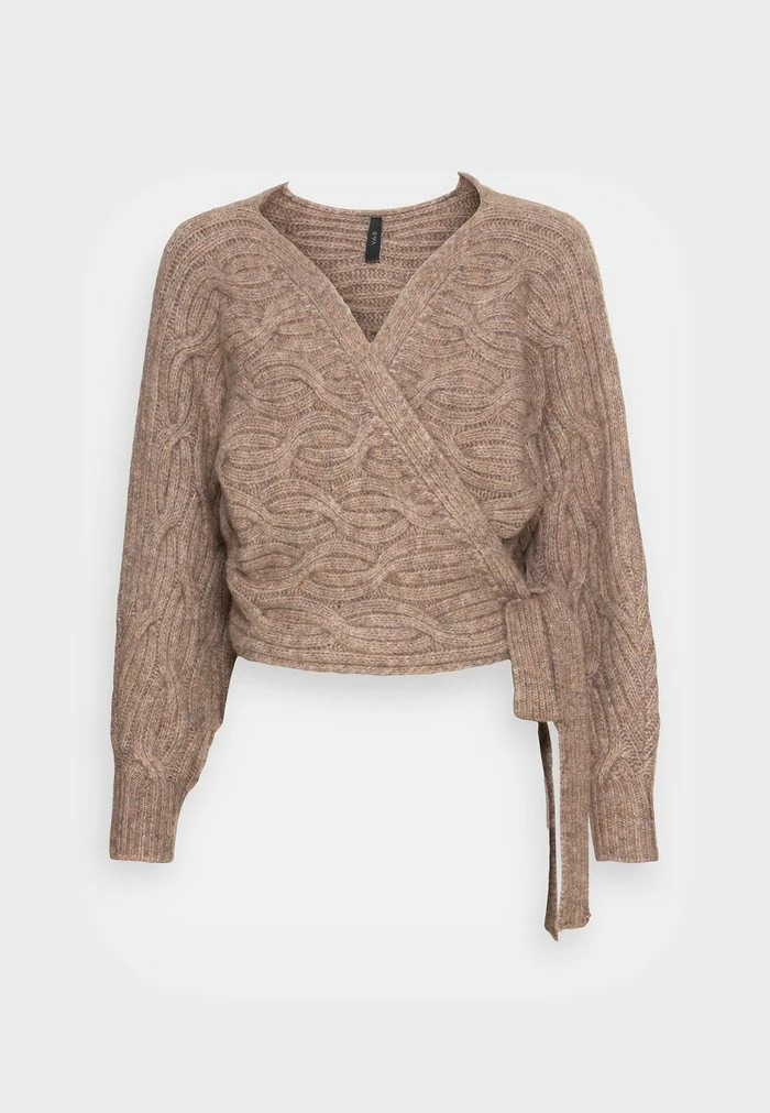 YASZAMIRA CARDIGAN - Gilet - Oxford Tan Melange 4 YASZAMIRA CARDIGAN - Gilet - Oxford Tan Melange – Image 4