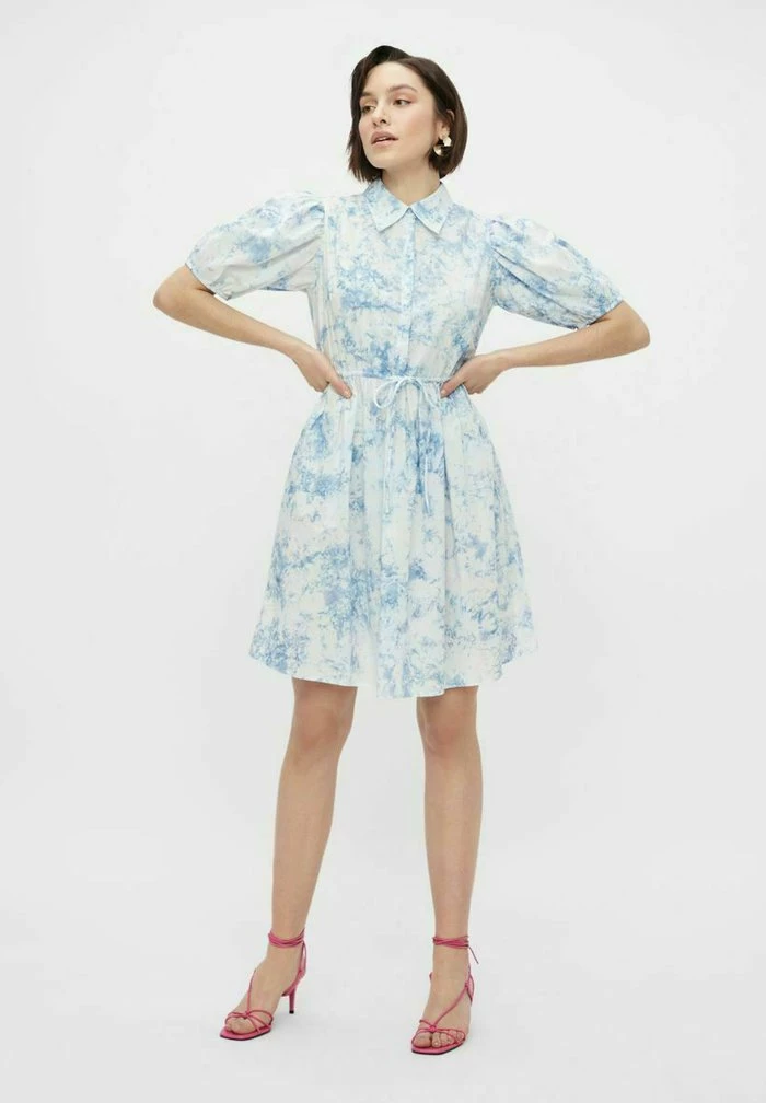 YAS Robe Chemise - Whispy Blue 2 YAS Robe Chemise - Whispy Blue – Image 2