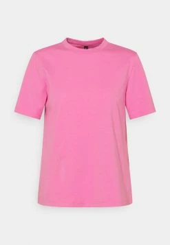 YAS SARITA O NECK TEE - T-shirt Basique - Fuschia Pink