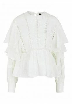 YAS T-shirt à Manches Longues - Star White