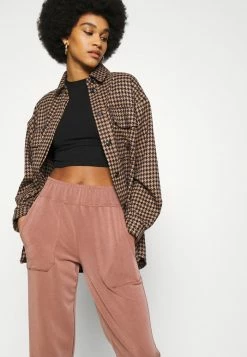 YASCOMO CROP PANT - Pantalon De Survêtement - Cognac -YAS Soldes Boutique 33000a277b5d4c339e78d5c16ed0e6ac