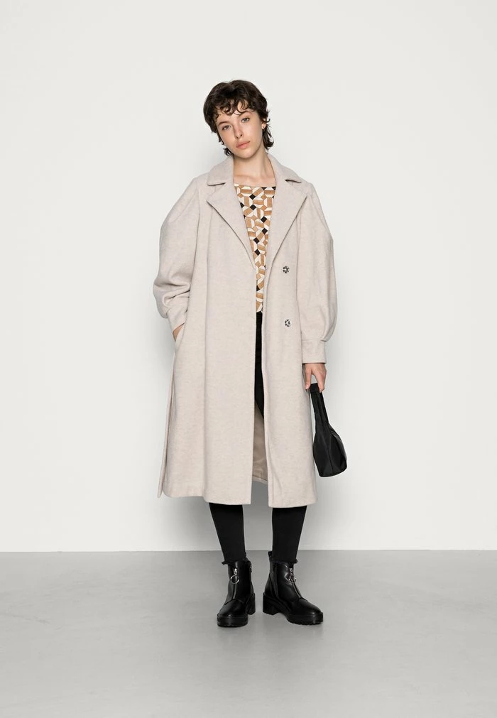 YASZOGA COAT - Manteau Classique - Silver Cloud Melange 2 YASZOGA COAT - Manteau Classique - Silver Cloud Melange – Image 2