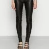 YASZEBA STRETCH - Pantalon En Cuir - Black