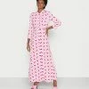 YASSAVANNA LONG SHIRT DRESS - Robe Longue - Pastel Lavender/begonia