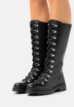 YASPLANA HIGH BOOTS - Bottes à Lacets - Black