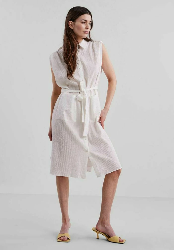 YASSWATIA - Robe Chemise - Star White 2 YASSWATIA - Robe Chemise - Star White – Image 2