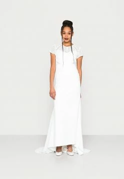 YASROBERTA TRAIN DRESS CELEB - Robe De Cocktail - Star White