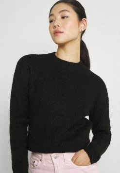 YASALVA O NECK - Pullover - Black -YAS Soldes Boutique 448a592148e9479cbb8c33974b3b3445