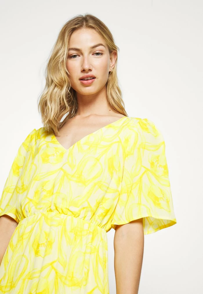 YASANASTASIA ANKLE DRESS - Robe Longue - Mellow Yellow 4 YASANASTASIA ANKLE DRESS - Robe Longue - Mellow Yellow – Image 4