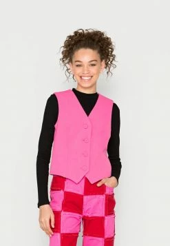 YASPINKI WAISTCOAT - Veste Sans Manches - Schoking Pink