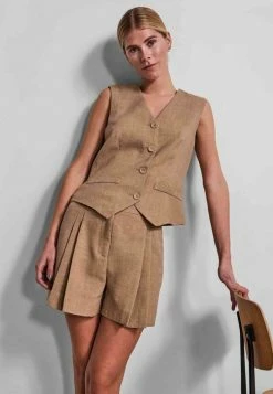 HØJTALJEDE YASUMA - Short - Oxford Tan -YAS Soldes Boutique 45e78e52f0184c93bb86b46a85dba46b