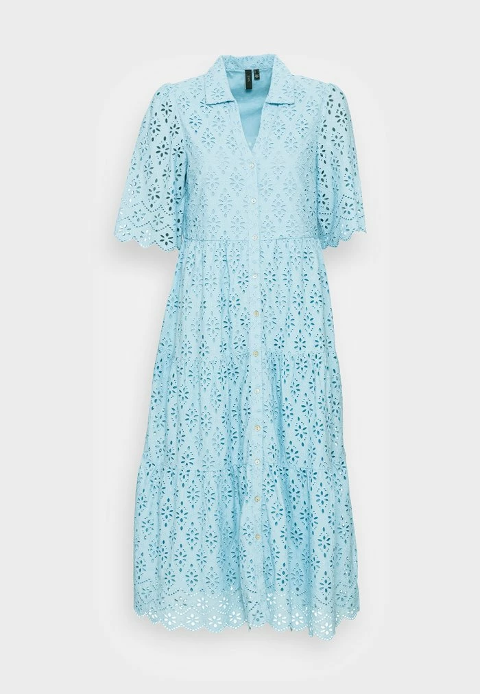 YASBARINA MIDI DRESS - Robe De Jour - Sky Blue 4 YASBARINA MIDI DRESS - Robe De Jour - Sky Blue – Image 4