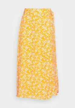 YASDOMILLA LONG WRAP SKIRT - Jupe Crayon - Radiant Yellow Domilla -YAS Soldes Boutique 46e8b2cc105041e2b811e92917972010