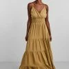 YAS SIRALA LONG DRESS - Robe Longue - Khaki