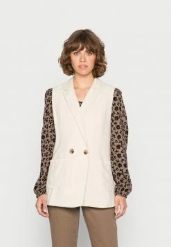 YASFLAXA WAISTCOAT - Veste Sans Manches - Beige Melange