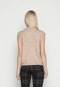 YASSILVO VEST - Veste Sans Manches - Sand Melange -YAS Soldes Boutique 4b4d7ccbbe9a42f8b5660cab5bae3ebf