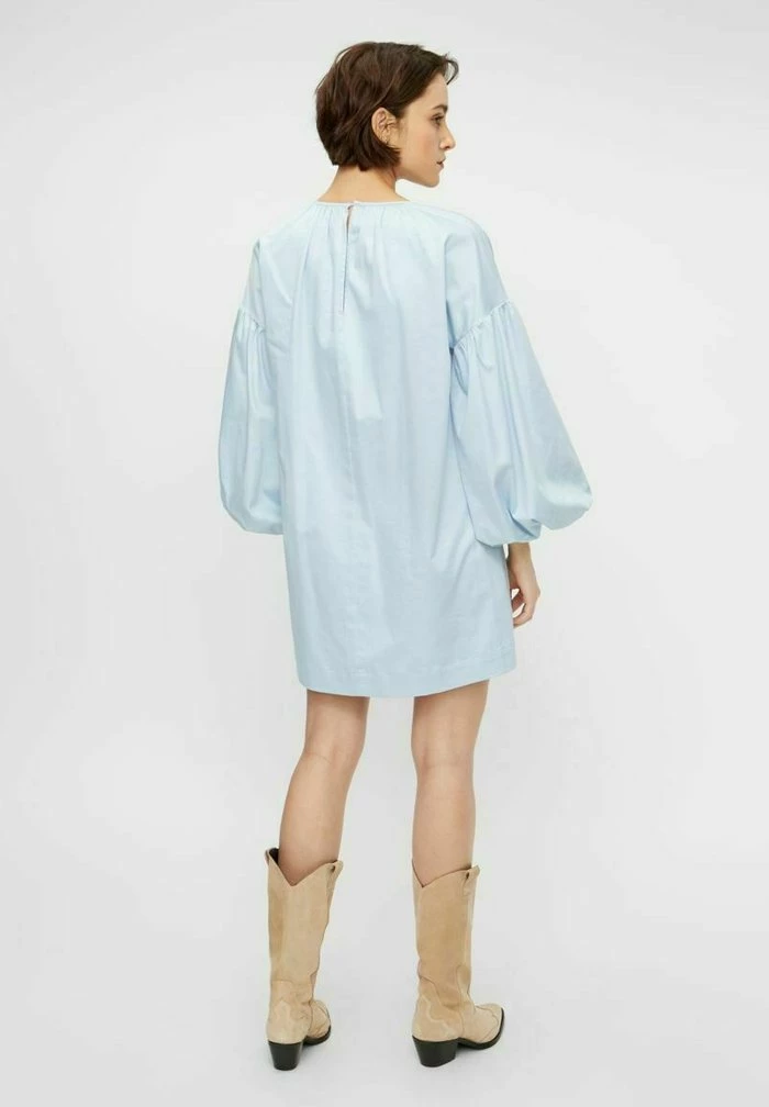 YAS Robe De Jour - Cashmere Blue 3 YAS Robe De Jour - Cashmere Blue – Image 3
