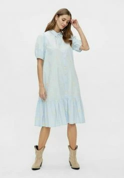 YASFIELDFLOWER - Robe Chemise - Whispy Blue